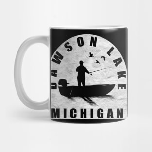 Dawson Lake Fishing Michigan Mug